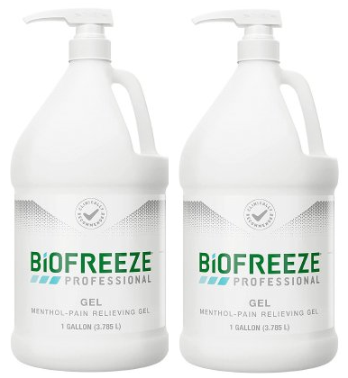 Topical Pain Relief Biofreeze Professional 5% Strength Menthol Topical Gel 1 gal PUMP