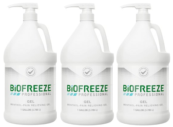 Topical Pain Relief Biofreeze Professional 5% Strength Menthol Topical Gel 1 gal PUMP