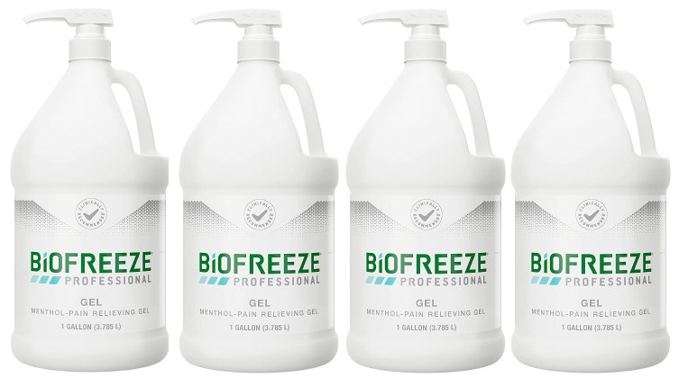 Topical Pain Relief Biofreeze Professional 5% Strength Menthol Topical Gel 1 gal PUMP